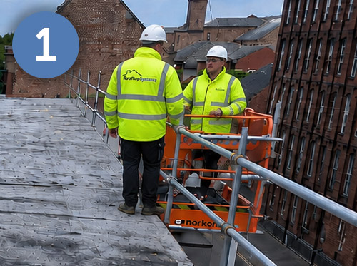 Flat Roofing Installation - Stage 1 - Remove existing roof.