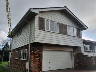 Roofline project featuring new fascias and soffits enhancing property appearance