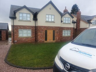 Professional fascia and soffit installation project with quality uPVC materials