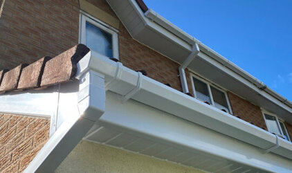 Complete roofline transformation with new fascias, soffits and guttering system