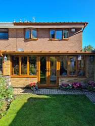 Professional guttering and downpipe installation with proper water flow