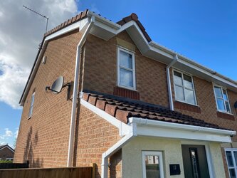 Complete guttering replacement with modern efficient water drainage system