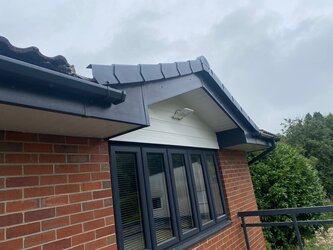 Full roofline installation project including fascias, soffits and guttering