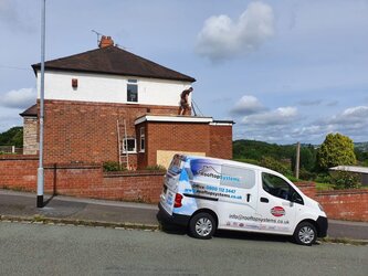 Side extension flat roof installation with premium rubber roofing material